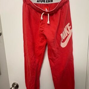 Nike Bright Red Sweatpants